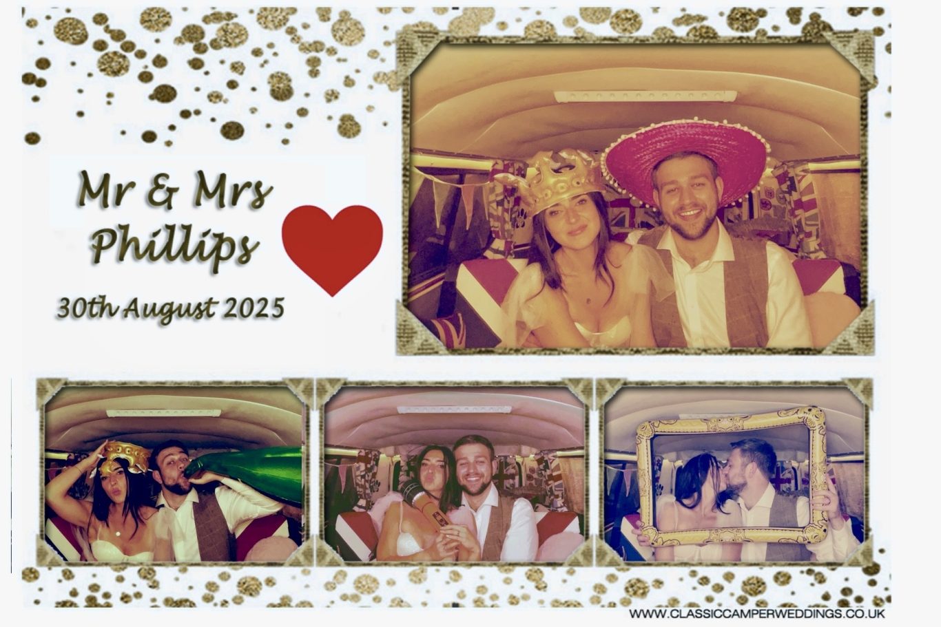 Personalised photo booth template wedding photobooth template